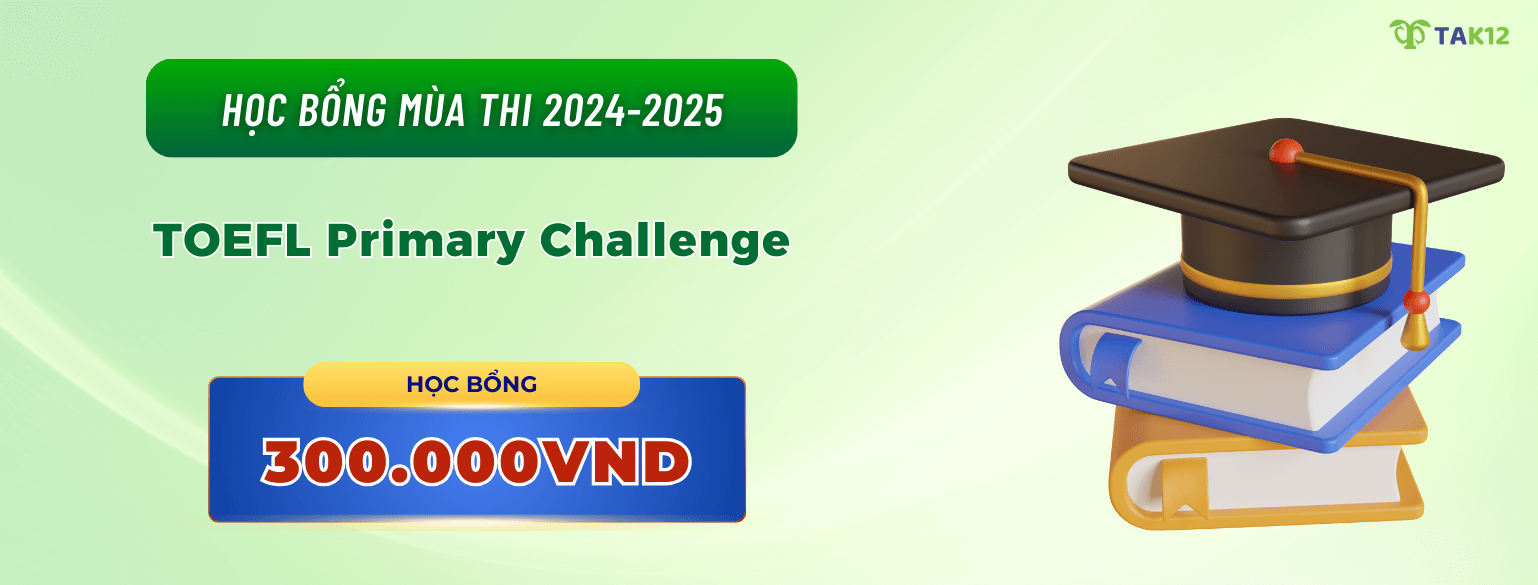 Học bổng tặng HS đạt điểm cao Toefl Challenge